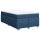 vidaXL Boxspringbett mit Matratze Blau 120x200 cm Stoff