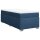 vidaXL Boxspringbett mit Matratze Blau 90x190 cm Stoff