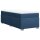 vidaXL Boxspringbett mit Matratze Blau 90x190 cm Stoff