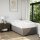 vidaXL Boxspringbett mit Matratze Taupe 90x190 cm Stoff