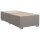 vidaXL Boxspringbett mit Matratze Taupe 90x190 cm Stoff