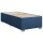 vidaXL Boxspringbett mit Matratze Blau 90x200 cm Stoff