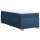 vidaXL Boxspringbett mit Matratze Blau 90x200 cm Stoff