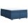 vidaXL Boxspringbett mit Matratze Blau 140x200 cm Stoff