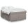 vidaXL Boxspringbett mit Matratze Taupe 140x200 cm Stoff