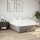 vidaXL Boxspringbett mit Matratze Taupe 140x200 cm Stoff