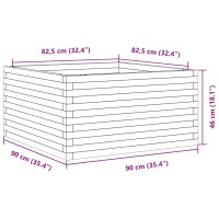 vidaXL Pflanzk&uuml;bel 90x90x46 cm Kiefernholz Impr&auml;gniert