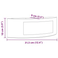 vidaXL Au&szlig;enwandleuchten 2 Stk. Silbern Edelstahl