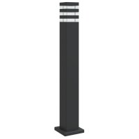 vidaXL Wegeleuchte Schwarz 80 cm Aluminium