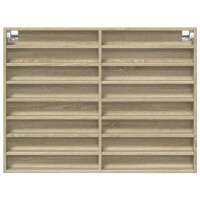 vidaXL Vitrinenschrank Sonoma-Eiche 100x8,5x75 cm Holzwerkstoff