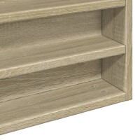 vidaXL Vitrinenschrank Sonoma-Eiche 100x8,5x75 cm Holzwerkstoff