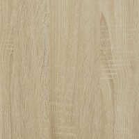 vidaXL Vitrinenschrank Sonoma-Eiche 100x8,5x75 cm Holzwerkstoff