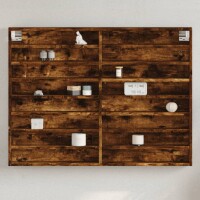 vidaXL Vitrinenschrank R&auml;uchereiche 100x8,5x75 cm Holzwerkstoff