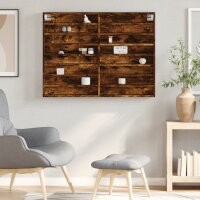 vidaXL Vitrinenschrank R&auml;uchereiche 100x8,5x75 cm Holzwerkstoff