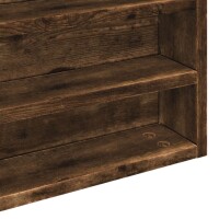 vidaXL Vitrinenschrank R&auml;uchereiche 100x8,5x75 cm Holzwerkstoff