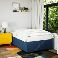 vidaXL Bettgestell Blau 120x190 cm Stoff