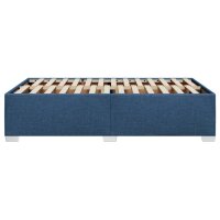 vidaXL Bettgestell Blau 120x190 cm Stoff