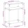 vidaXL Konsolentisch mit Glasplatte Transparent 60x35x81 cm Stahl