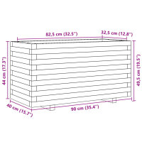 vidaXL Pflanzk&uuml;bel 90x40x49,5 cm Massivholz Douglasie