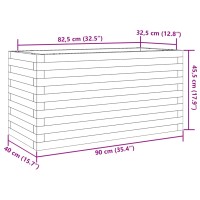 vidaXL Pflanzk&uuml;bel 90x40x45,5 cm Massivholz Douglasie