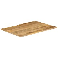 vidaXL Tischplatte mit Baumkante 110x80x3,8 cm Massivholz...