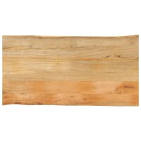 vidaXL Tischplatte mit Baumkante 100x60x3,8 cm Massivholz...