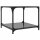 vidaXL Couchtisch mit Glasplatte Schwarz 50x50x40 cm Stahl