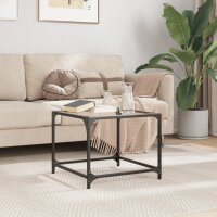 vidaXL Couchtisch mit Glasplatte Transparent 50x50x40 cm...