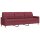 vidaXL 3-Sitzer-Sofa Weinrot 210 cm Stoff