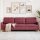 vidaXL 3-Sitzer-Sofa Weinrot 210 cm Stoff