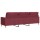 vidaXL 3-Sitzer-Sofa Weinrot 210 cm Stoff