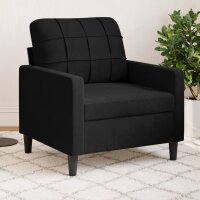 vidaXL Sessel Schwarz 60 cm Samt