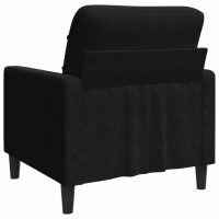 vidaXL Sessel Schwarz 60 cm Samt