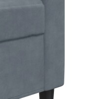 vidaXL 3-Sitzer-Sofa Dunkelgrau 180 cm Samt