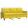 vidaXL 3-Sitzer-Sofa Gelb 180 cm Samt