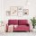 vidaXL 2-Sitzer-Sofa Weinrot 140 cm Samt