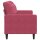 vidaXL 2-Sitzer-Sofa Weinrot 140 cm Samt