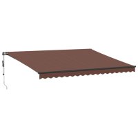 vidaXL Markise Automatisch Braun 450x350 cm