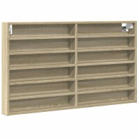 vidaXL Vitrinenschrank Sonoma-Eiche 100x8,5x58 cm Holzwerkstoff