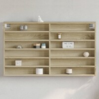 vidaXL Vitrinenschrank Sonoma-Eiche 100x8,5x58 cm Holzwerkstoff