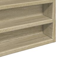 vidaXL Vitrinenschrank Sonoma-Eiche 100x8,5x58 cm Holzwerkstoff