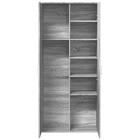 vidaXL Highboard Grau Sonoma 80x35x180 cm Holzwerkstoff