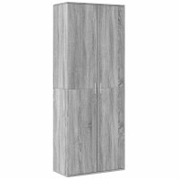 vidaXL Highboard Grau Sonoma 70x35x180 cm Holzwerkstoff