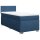 vidaXL Boxspringbett mit Matratze Blau 80x200 cm Stoff