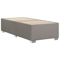 vidaXL Boxspringbett mit Matratze Taupe 90x190 cm Stoff