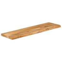 vidaXL Tischplatte mit Baumkante 120x40x2,5 cm Massivholz...