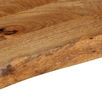 vidaXL Tischplatte mit Baumkante 100x40x3,8 cm Massivholz Mango