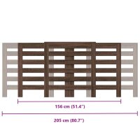 vidaXL Heizk&ouml;rperverkleidung Eichen-Optik 205x21,5x83,5 cm