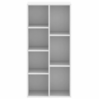 vidaXL B&uuml;cherregal Wei&szlig; 50x25x105 cm Holzwerkstoff