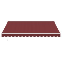 vidaXL Markise Manuell Weinrot 400x300 cm
